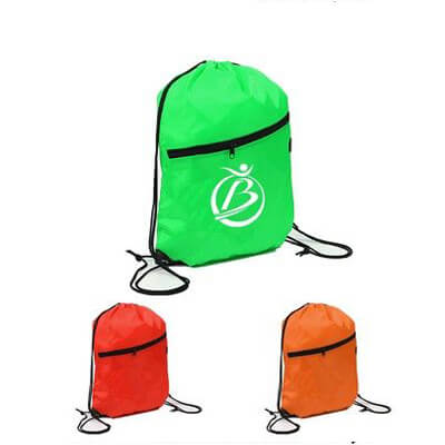 Zippered Drawstring Backpack Earbud Outlet
